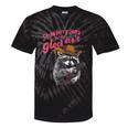 Strawberry Jams Tie-Dye T-Shirt - Fun Raccoon Theme Black Tie-Dye