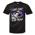 Street Cats & Trash Pandas Live Free | Tie-Dye Cotton Blend T-Shirt Black Tie-Dye