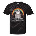 Trash Can Not Trash Can't Raccoon Trash Panda Tie-Dye T-Shirts Black Tie-Dye
