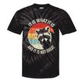 Vintage Raccoon Tie-Dye T-Shirt - Quirky, Unisex Style Black Tie-Dye