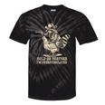 Vintage Western Raccoon Tie-Dye T-Shirt - Humorous Cowboy Design Black Tie-Dye