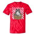 Adopt a Cat Team | Tie-Dye T-Shirt | Raccoon & Opossum Design Red Tie-Dye