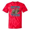 Autism Awareness Raccoon Tie-Dye Unisex T-Shirts | Fun & Unique Red Tie-Dye