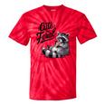 Cute Panda Raccoon Tie-Dye T-Shirt - Fun Unisex Costume Red Tie-Dye