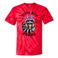Cute Tie-Dye Racoon T-Shirt - Small, Colorful, Fun Vibe Red Tie-Dye