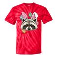 Easter Raccoon Tie-Dye T-Shirt - Fun for Bunny Lovers Red Tie-Dye