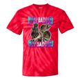 Even Baddies Get Saddies Raccoon Tie-Dye T-Shirt | Fun Meme Wear Red Tie-Dye