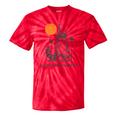 Everyday Is Trash Day Retro 90s Sunset Raccoon Trash Panda Tie-Dye T-Shirts Red Tie-Dye