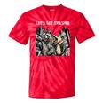 Let's Get Trashed Tie-Dye T-Shirt | Raccoon & Opossum Beer Party Red Tie-Dye