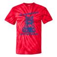 Moody Raccoon Tie-Dye Unisex T-Shirt | Fun Trash Panda Meme Red Tie-Dye
