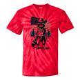 Raccoon Cowboy Western Tee - Tie-Dye Vintage Style for Adults Red Tie-Dye