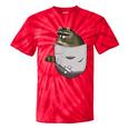 Raccoon Lover Tie-Dye T-Shirt | Quirky Animal Pocket Design Red Tie-Dye