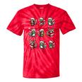 Raccoon Lover Tie-Dye T-Shirts | Festive Christmas Lights Design Red Tie-Dye