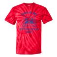 Raccoon Meme Tie-Dye T-Shirt | Funny Sarcastic Lounge Wear Red Tie-Dye