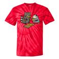 Raccoon Opossum Eating Pizza Street Cats Men Women Kid Tie-Dye T-Shirts Red Tie-Dye