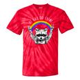 Raccoon Tie-Dye T-Shirt | LGBTQ Pride | Be Gay Do Crime Design Red Tie-Dye