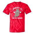 Raccoon Trash Panda | Tie-Dye Gym T-Shirt for Workout Enthusiasts Red Tie-Dye