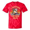 Raccoon Vintage Lovers Tie-Dye T-Shirt | Quirky Animal Charm Red Tie-Dye