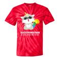 Raccoon With Unicorn Horn Tie-Dye T-Shirt | Whimsical Unisex Gift Red Tie-Dye