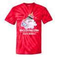 Raccoonicorn Unicorn Trash Panda Raccoon Lover Tie-Dye T-Shirts Red Tie-Dye