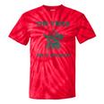Sarcastic Raccoon Cowboy Tie-Dye T-Shirt - Fun Unisex Graphic Red Tie-Dye