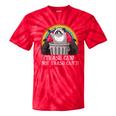 Trash Can Not Trash Can't Raccoon Trash Panda Tie-Dye T-Shirts Red Tie-Dye