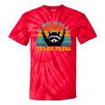 Trash Panda Raccoon Tie-Dye T-Shirt | Fun Animal Print Red Tie-Dye