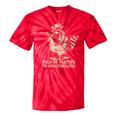 Vintage Western Raccoon Tie-Dye T-Shirt - Humorous Cowboy Design Red Tie-Dye