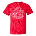 Workout Gym Raccoon Tie-Dye T-Shirt | Fun Fitness Motivation Red Tie-Dye