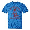 Cowboy Raccoon Tie-Dye T-Shirt - Humorous Western Style Blue Tie-Dye