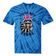 Cute Tie-Dye Racoon T-Shirt - Small, Colorful, Fun Vibe Blue Tie-Dye
