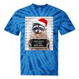Dear Santa Raccoon Tie-Dye T-Shirt - Festive Christmas Fun Blue Tie-Dye