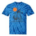 Everyday Is Trash Day Retro 90s Sunset Raccoon Trash Panda Tie-Dye T-Shirts Blue Tie-Dye
