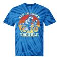 Get In Loser Tie-Dye T-Shirt | Raccoon Opossum Theme | Unisex Fun Wear Blue Tie-Dye