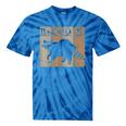 Raccoon Chemistry Tie-Dye T-Shirt - Fun Science Gift for Enthusiasts Blue Tie-Dye