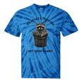 Raccoon Dad Tie-Dye T-Shirt | Fun Father's Day Gift Blue Tie-Dye