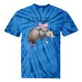 Raccoon Fairy Godpossum Tie-Dye T-Shirt - Quirky Charm Blue Tie-Dye