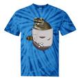 Raccoon Lover Tie-Dye T-Shirt | Quirky Animal Pocket Design Blue Tie-Dye