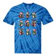 Raccoon Lover Tie-Dye T-Shirts | Festive Christmas Lights Design Blue Tie-Dye