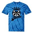 Raccoon Meme Tie-Dye T-Shirt - Cute Trash Panda Theme, Unisex Tee Blue Tie-Dye