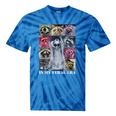 Raccoon Meme Tie-Dye T-Shirt - Fun Unisex Animal Tee Blue Tie-Dye