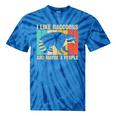 Raccoon For Men Women Raccoon Lover Introvert Tie-Dye T-Shirts Blue Tie-Dye
