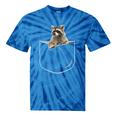 Raccoon Pocket Tie-Dye T-Shirt - Unisex Fun & Trendy Design Blue Tie-Dye
