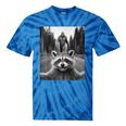 Raccoon & Sasquatch Selfie Tie-Dye T-Shirt - Fun Unisex Apparel Blue Tie-Dye