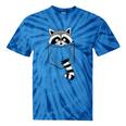 Raccoon Tie-Dye T-Shirt | Casual, Cartoon Animal | Classic Fit Blue Tie-Dye