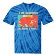 Raccoon Tie-Dye T-Shirt for Introverted Raccoon Lovers | Unisex Blue Tie-Dye