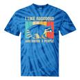 Raccoon Tie-Dye T-Shirts for Introvert Raccoon Lovers – Unisex Fun Blue Tie-Dye