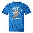 Raccoon Trash Panda | Tie-Dye Gym T-Shirt for Workout Enthusiasts Blue Tie-Dye