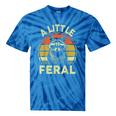 Retro Raccoon Graphic Tee - Family Collection | Tie-Dye Crew Neck Blue Tie-Dye