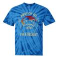 Sarcastic Raccoon Lover Tie-Dye T-Shirt - Fun Unisex Statement Blue Tie-Dye